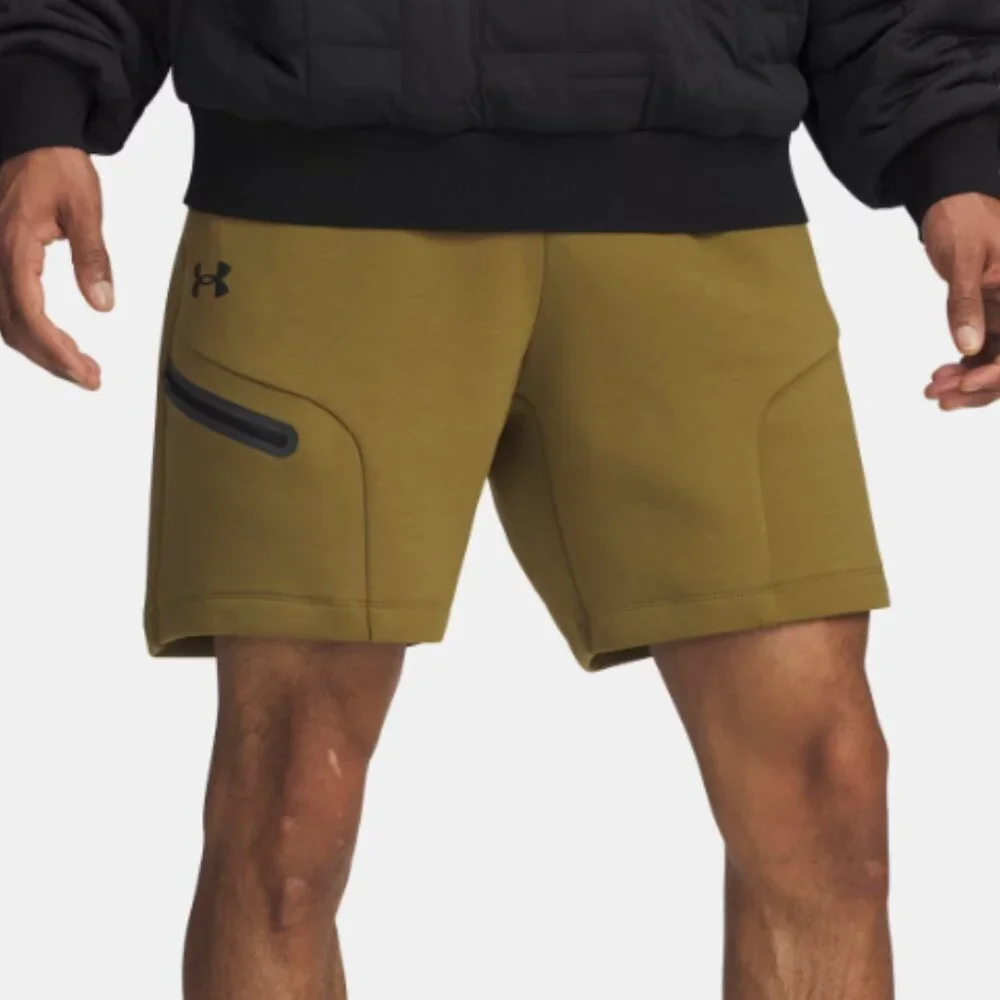 Under Armour UA Unstoppable Fleece Shorts - XL - Marine OD Green